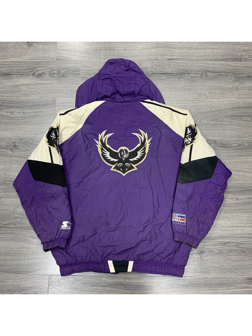 Vintage 1990S Starter Baltimore Ravens Jacket XL Old Logo Rare Men’s Purple NFL